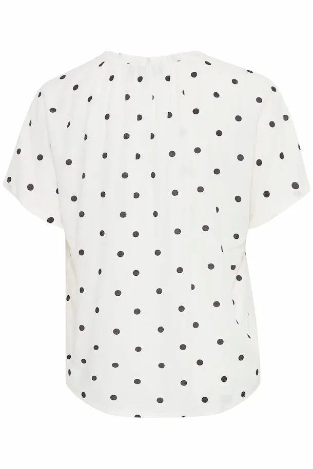 3491- Polka Dot Blouse - Fransa