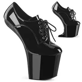 8 Inch Heelless CRAZE-860 Black Patent