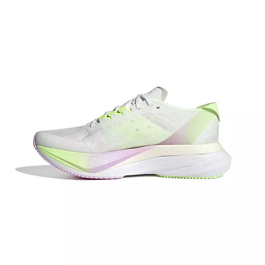 Adidas Adizero Boston 12 Blanca Verde Rosa