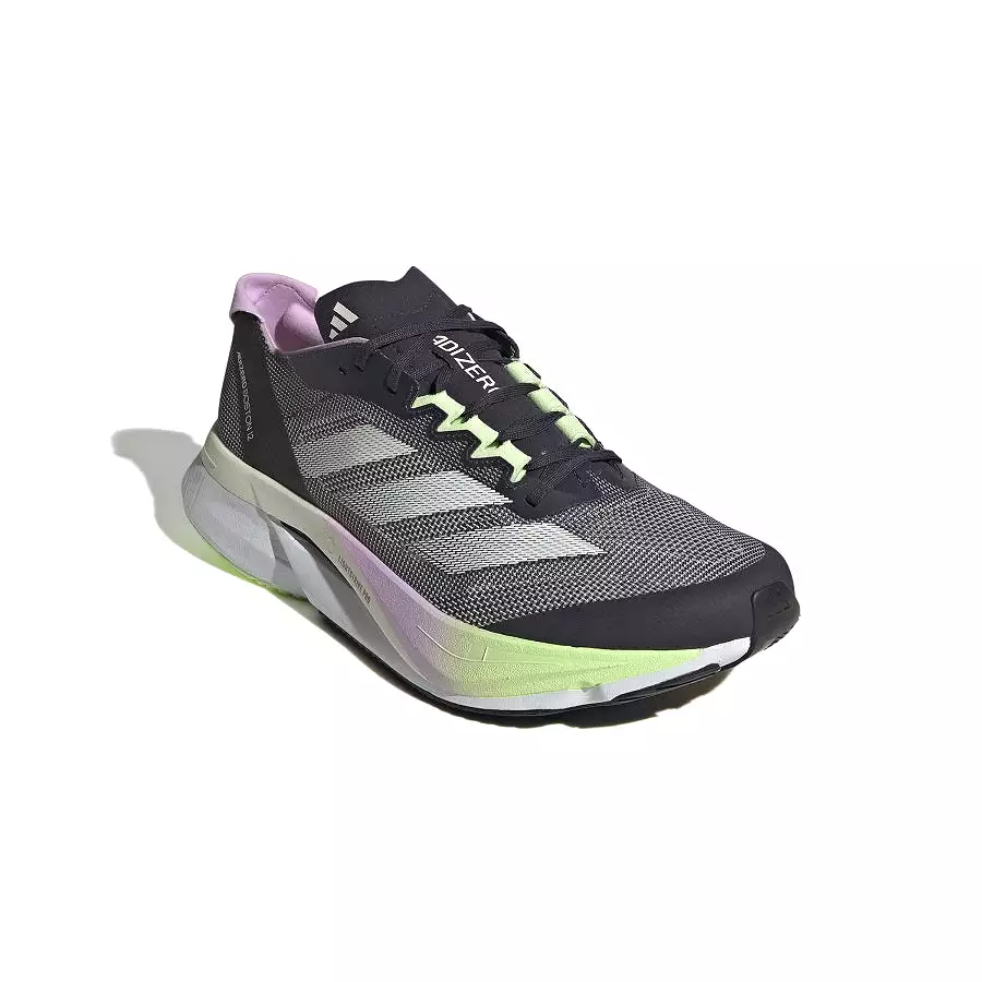 Adidas Adizero Boston 12 Negro Verde Rosa