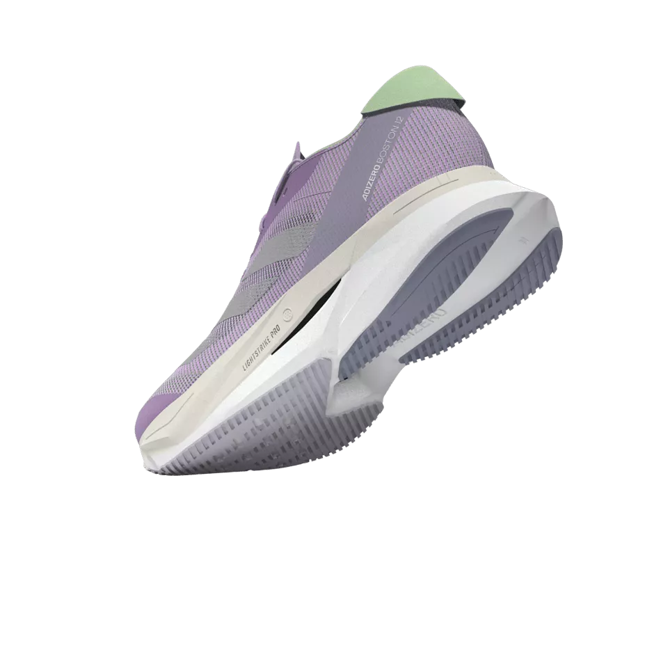 Adidas Adizero Boston 12 Women's Running Shoes SS24 Lilac