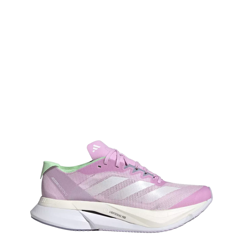 Adidas Adizero Boston 12 Women's Running Shoes SS24 Lilac