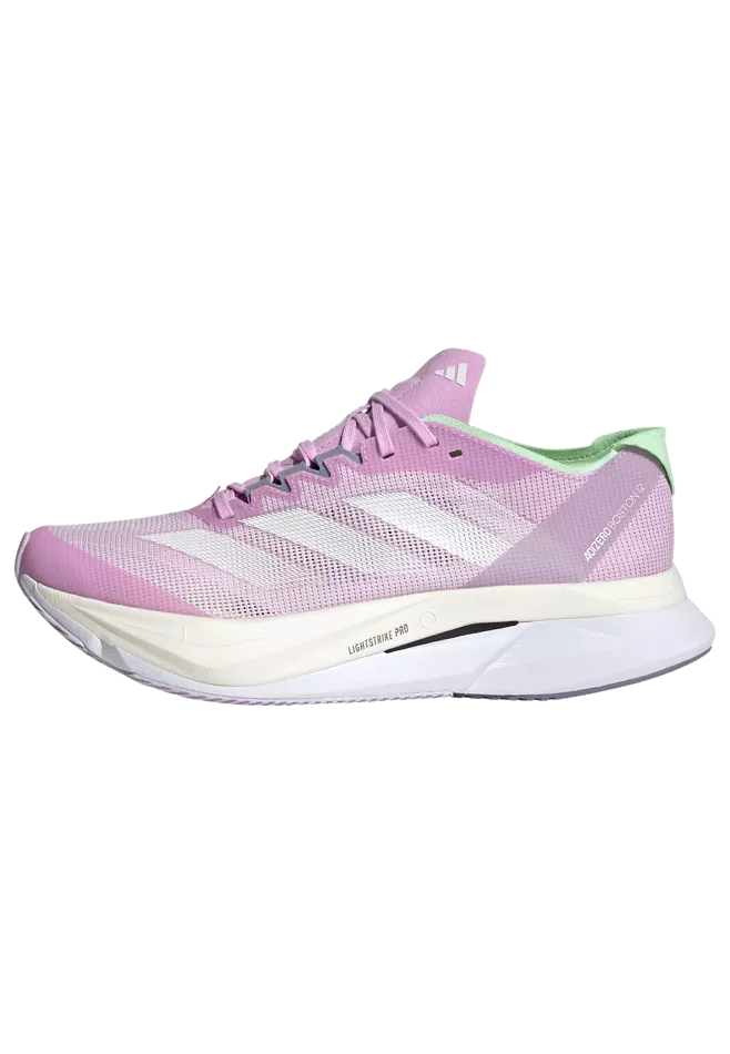 Adidas Adizero Boston 12 Women's Running Shoes SS24 Lilac