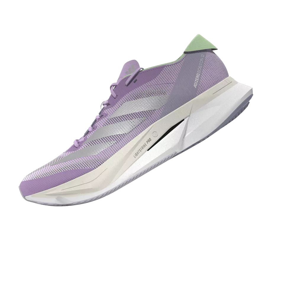 Adidas Adizero Boston 12 Women's Running Shoes SS24 Lilac