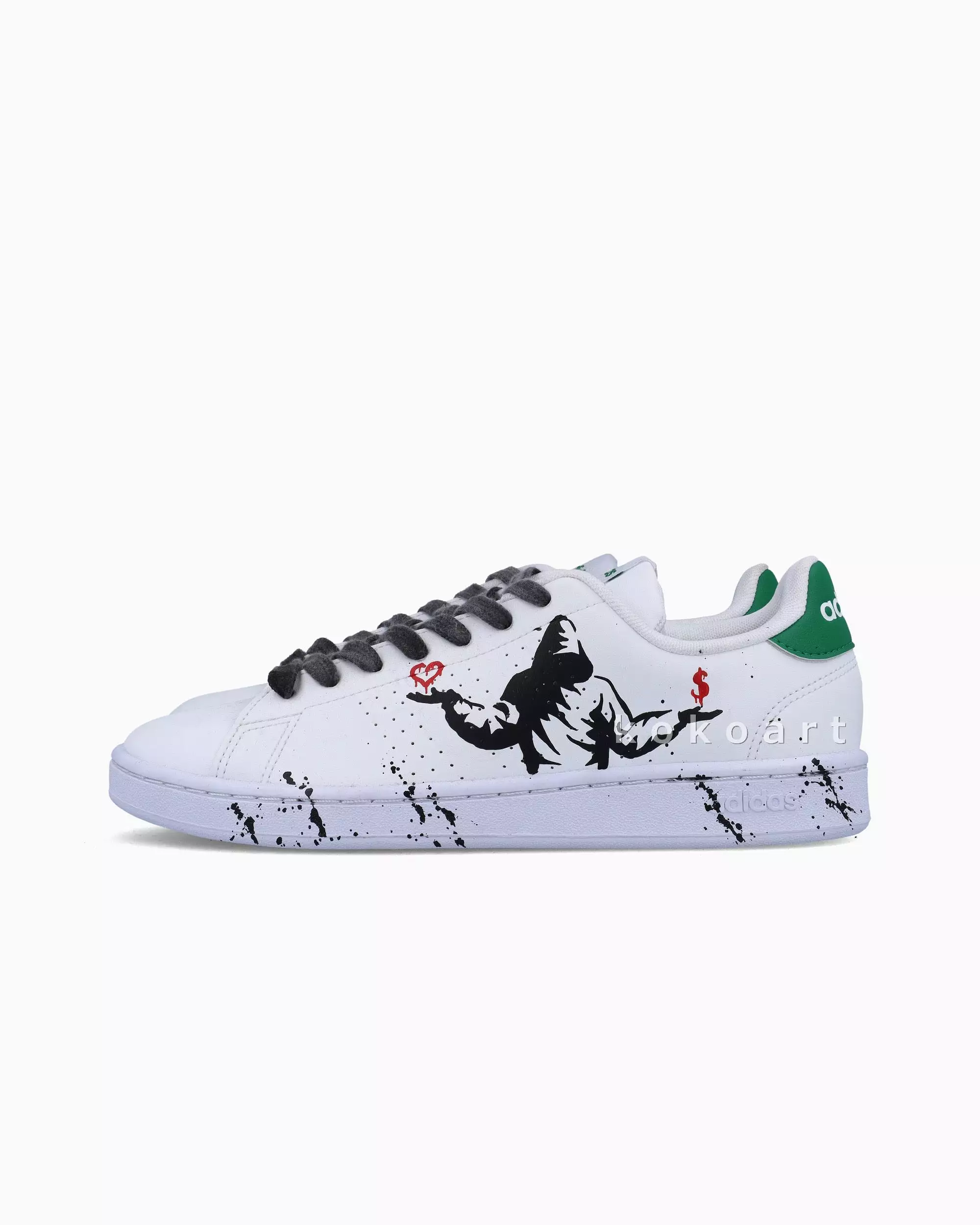 Adidas Advantage Hand Painted Bansky