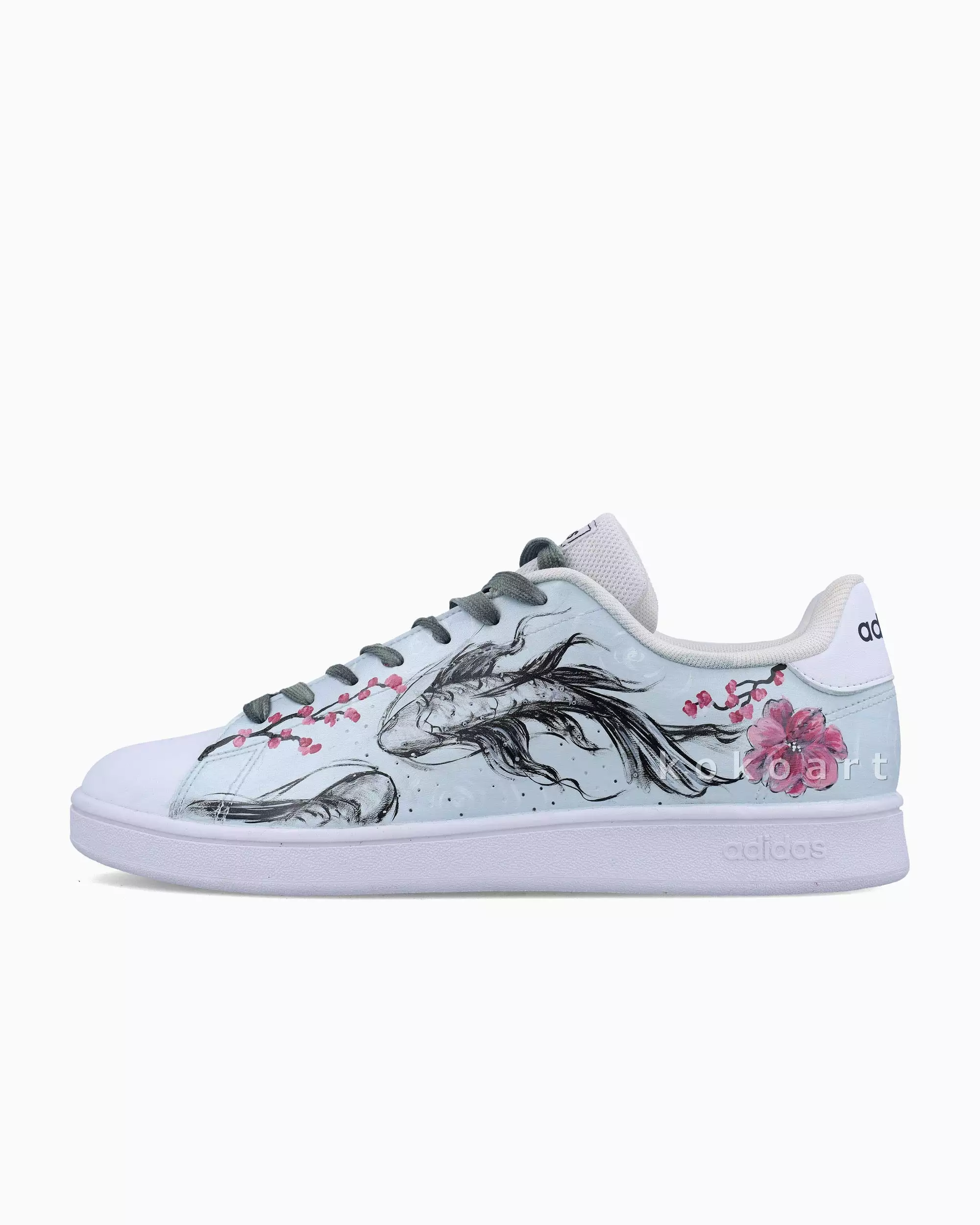 Adidas Hand Painted Koi Fish