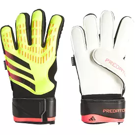 adidas Men's Predator GL Match Fingersave Goalkeeper Gloves Solar Yellow/Black/Red