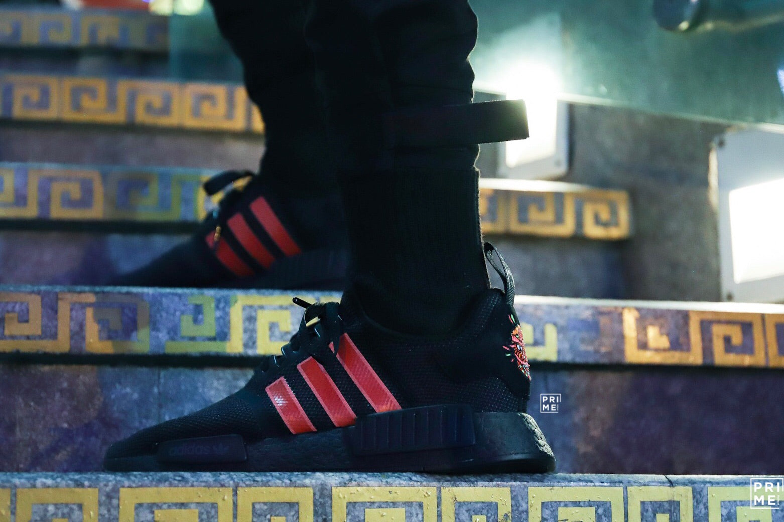 Adidas NMD R1  Core Black / Shock Red / Hi-Res Yellow(G27576)Limited