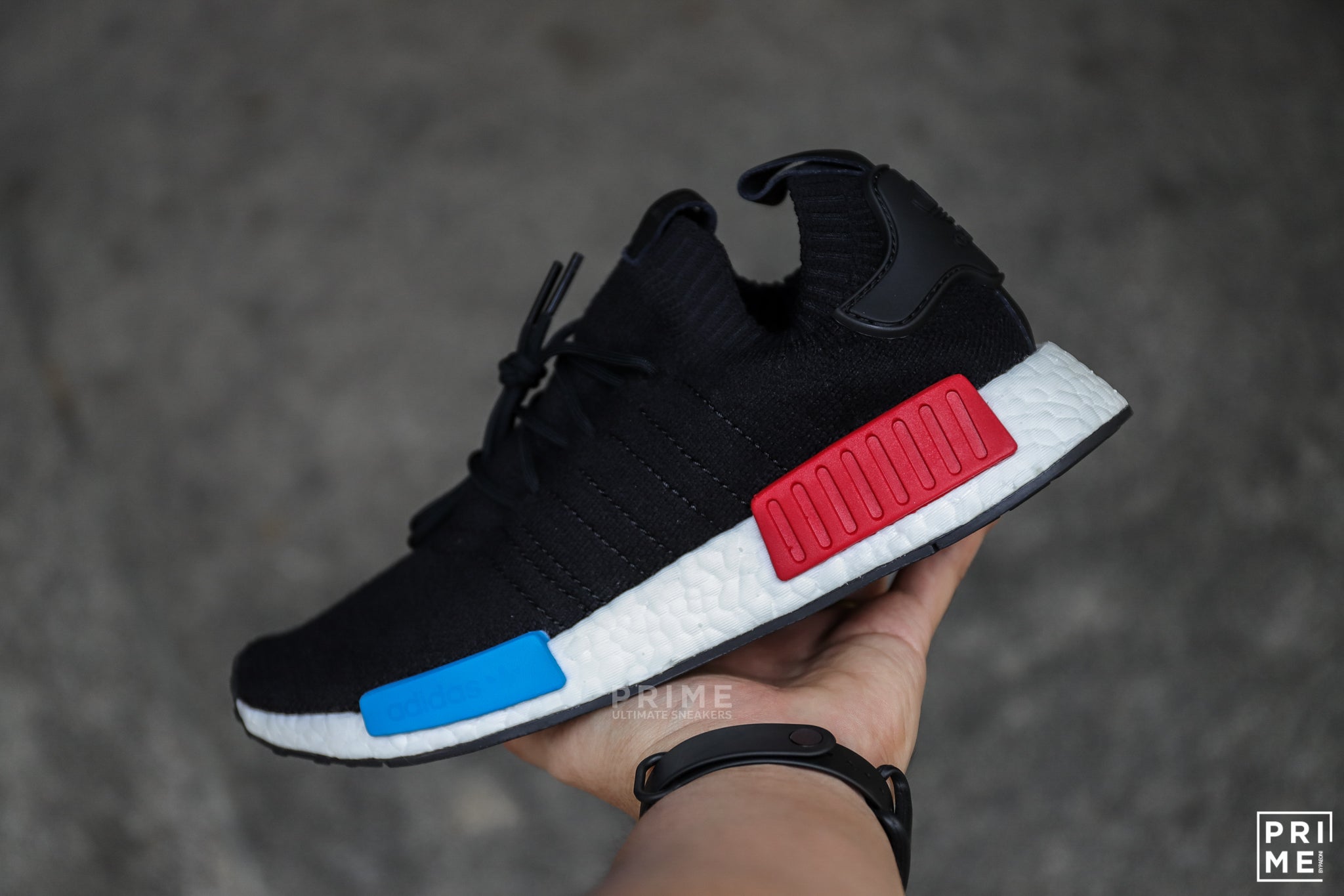 ADIDAS NMD R1 OG Black Blue  Red (GZ0066)