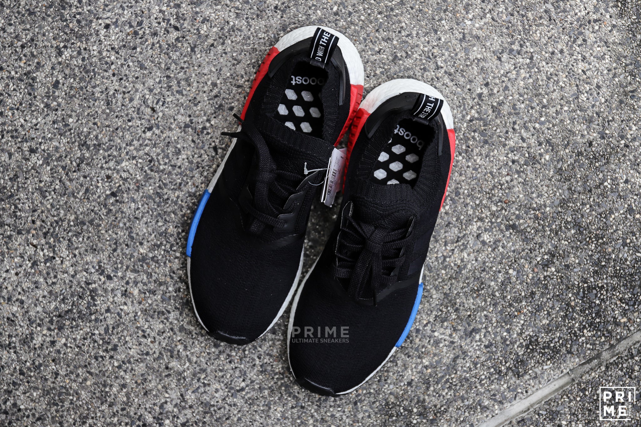 ADIDAS NMD R1 OG Black Blue  Red (S79168)