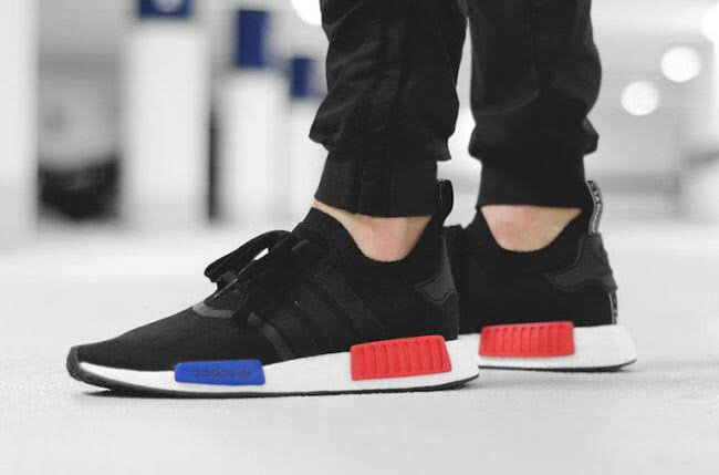 ADIDAS NMD R1 OG Black Blue  Red (S79168)