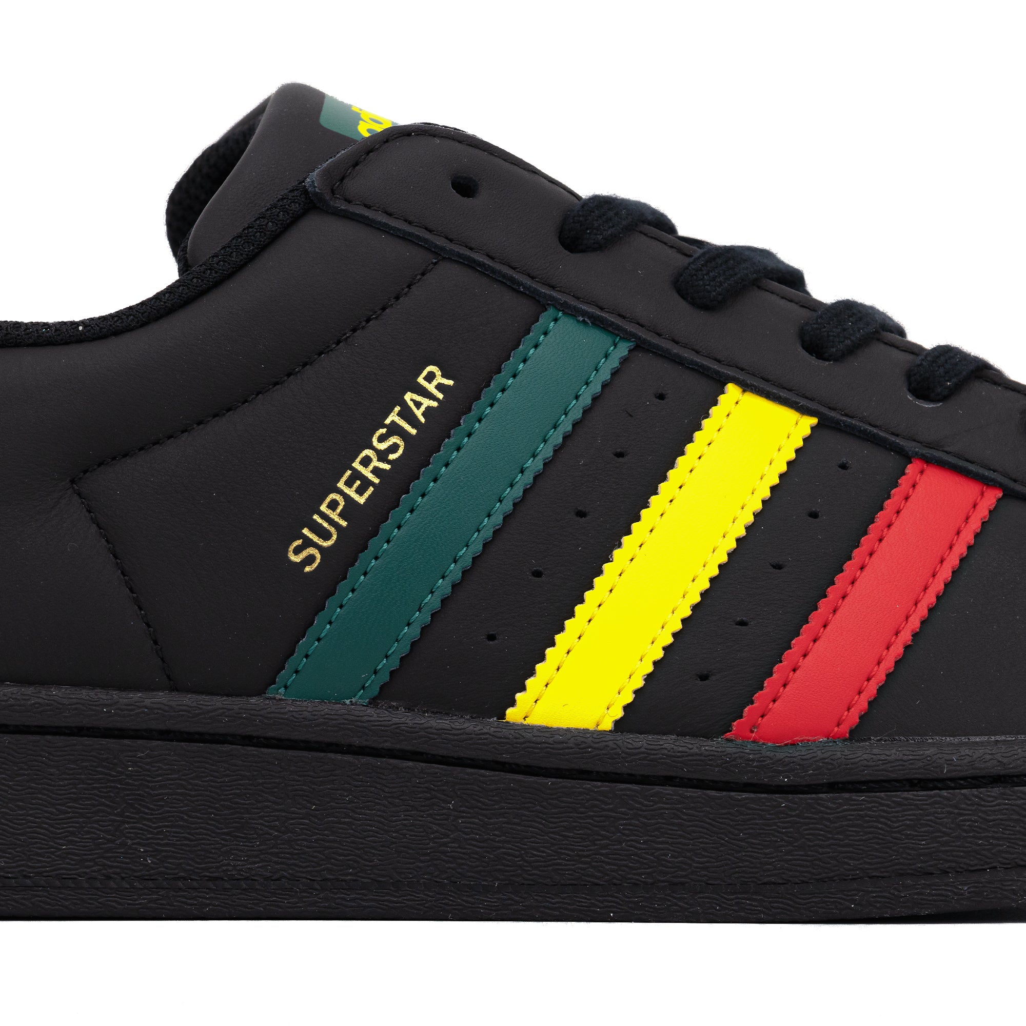 adidas Superstar Core Black/Yellow/Collegiate Green IH3121