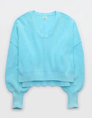 Aerie Beyond Cropped Sweater-