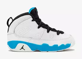 Air Jordan 9 Retro Powder Blue Infant Toddler Lifestyle Shoes (Summit White/Black/Powder Blue)