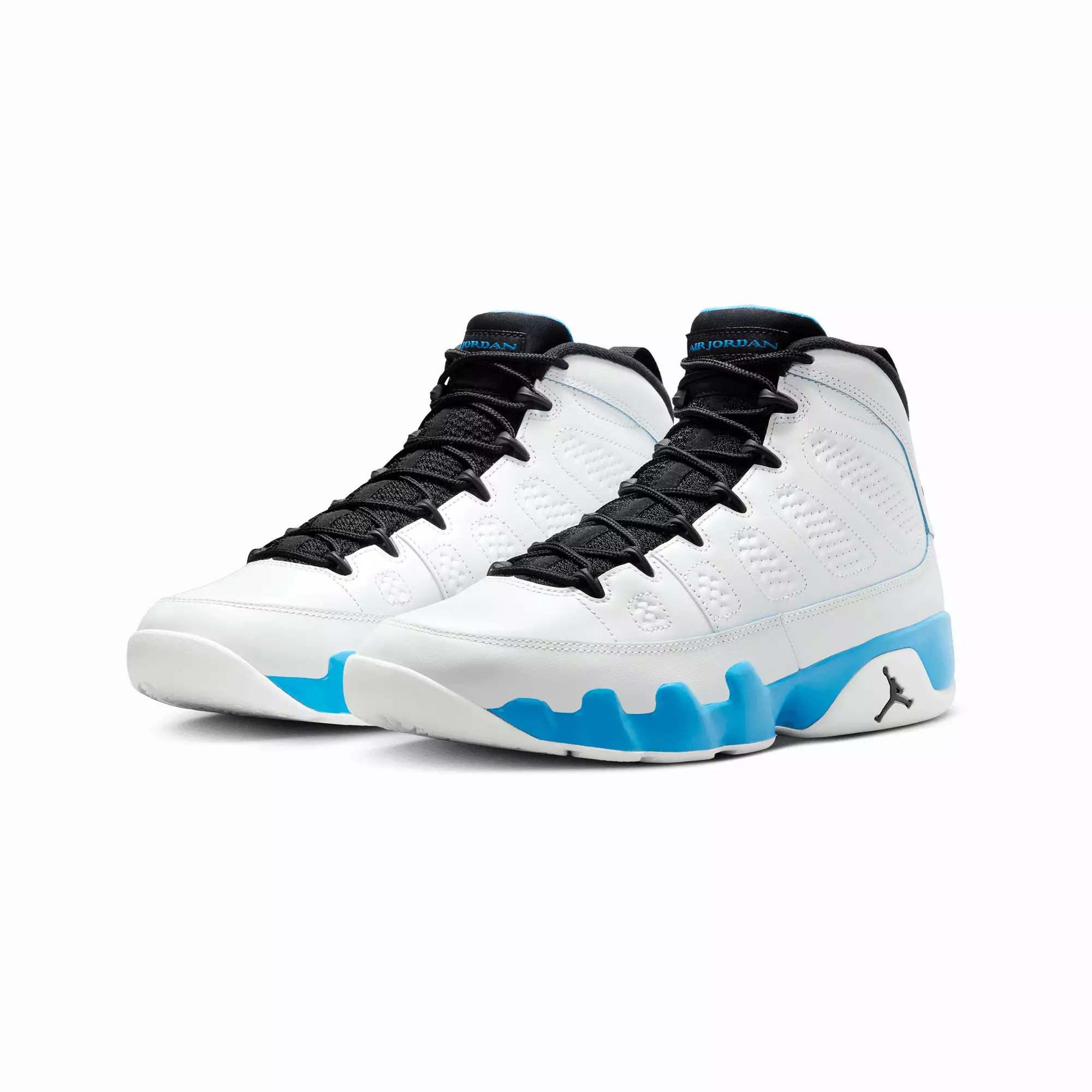 AIR JORDAN 9 RETRO 'SUMMIT WHITE/BLACK-DK POWDER BLUE'