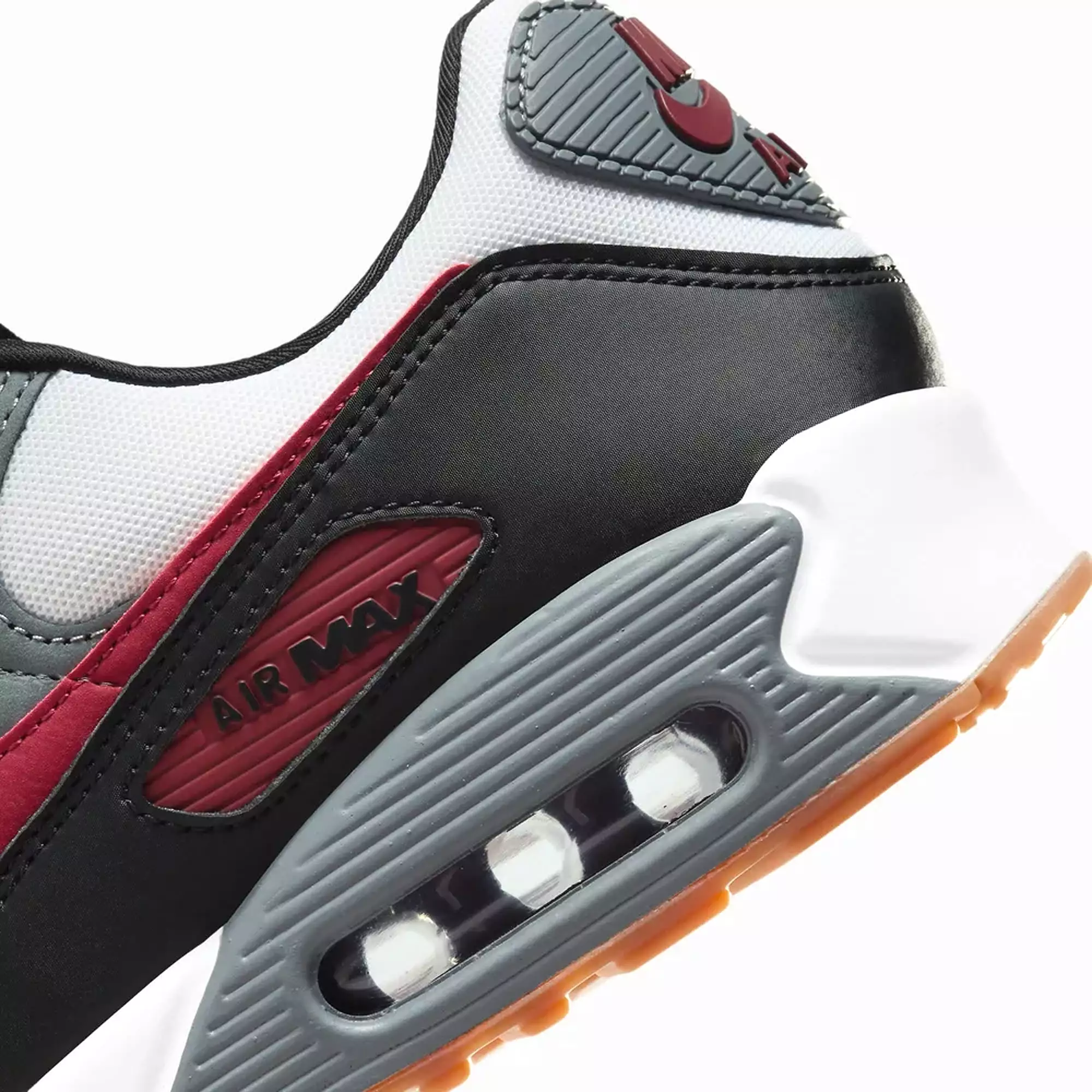 AIR MAX 90 'WHITE/TEAM RED-COOL GREY-BLACK'