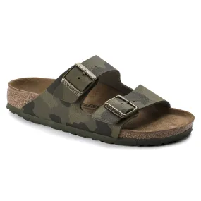 Birkenstock Arizona Birko Flor Desert Soil Camouflage Green Narrow Women's