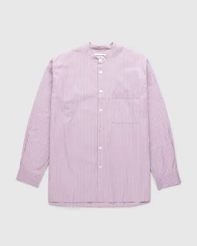 Birkenstock x Tekla – Poplin Pyjama Shirt Mauve Stripes | Highsnobiety Shop