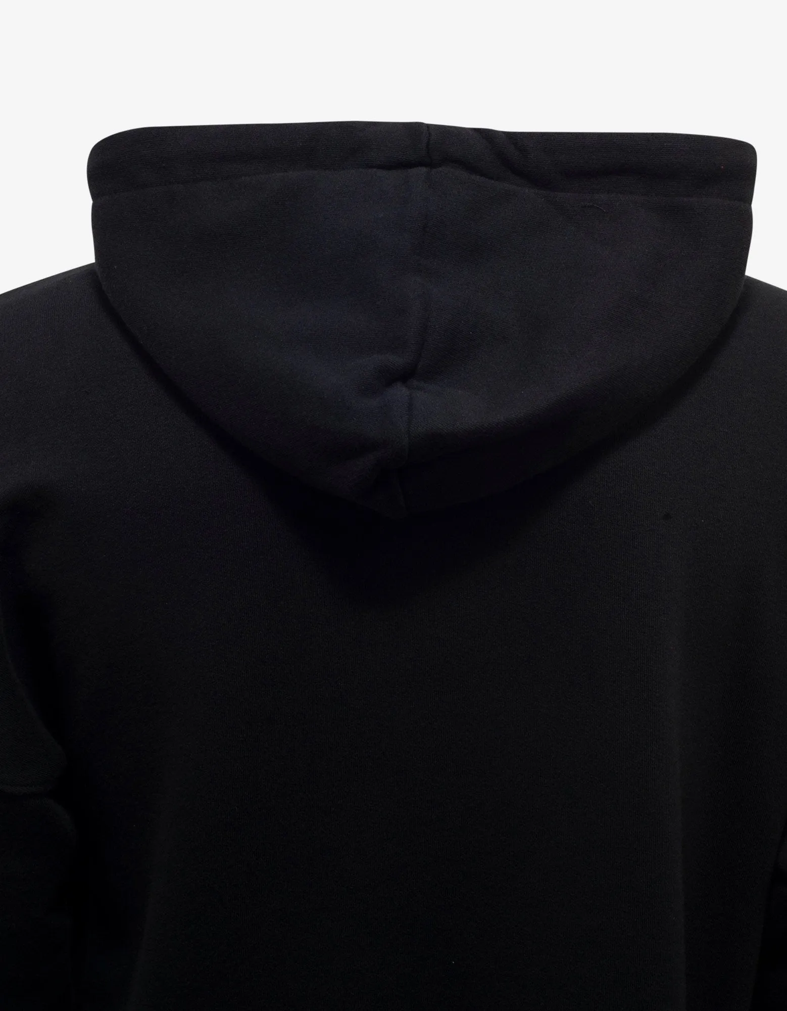 Black Logo Print Oversized Hoodie