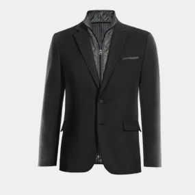  Blazer negro Ónix de entretiempo con pieza gilet