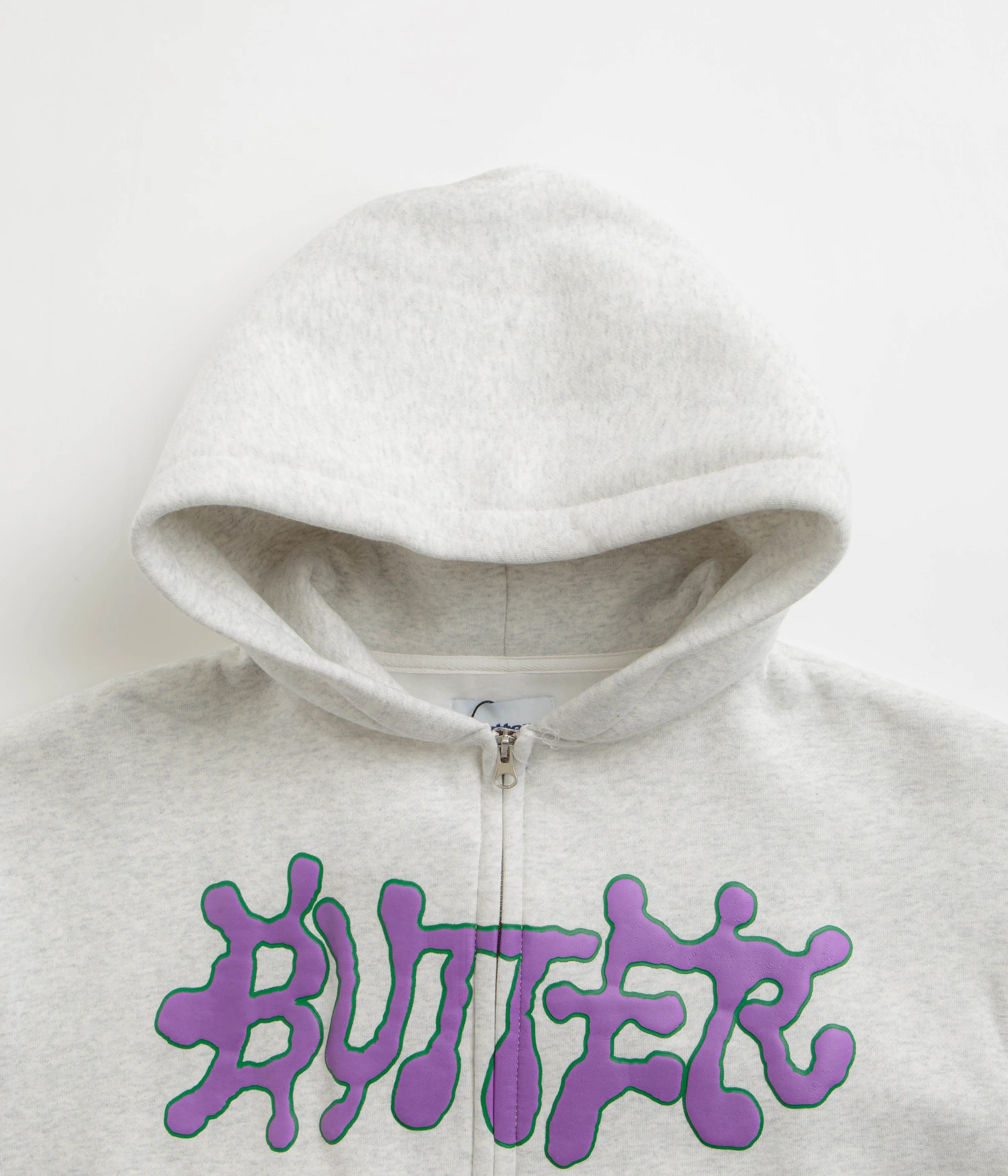 Butter Goods Ink Zip-Thru Hoodie - Ash