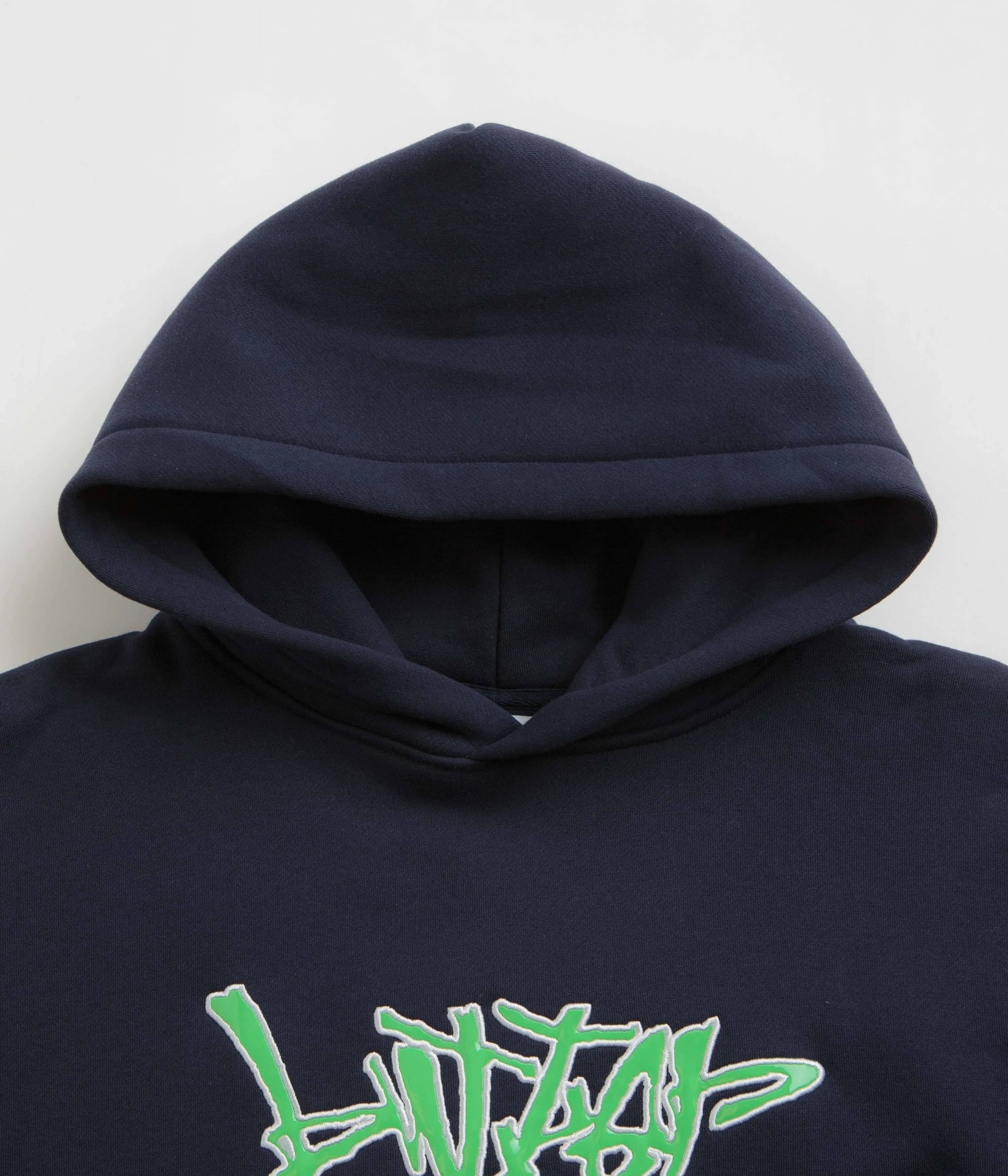 Butter Goods Scratch Applique Hoodie - Deep Navy