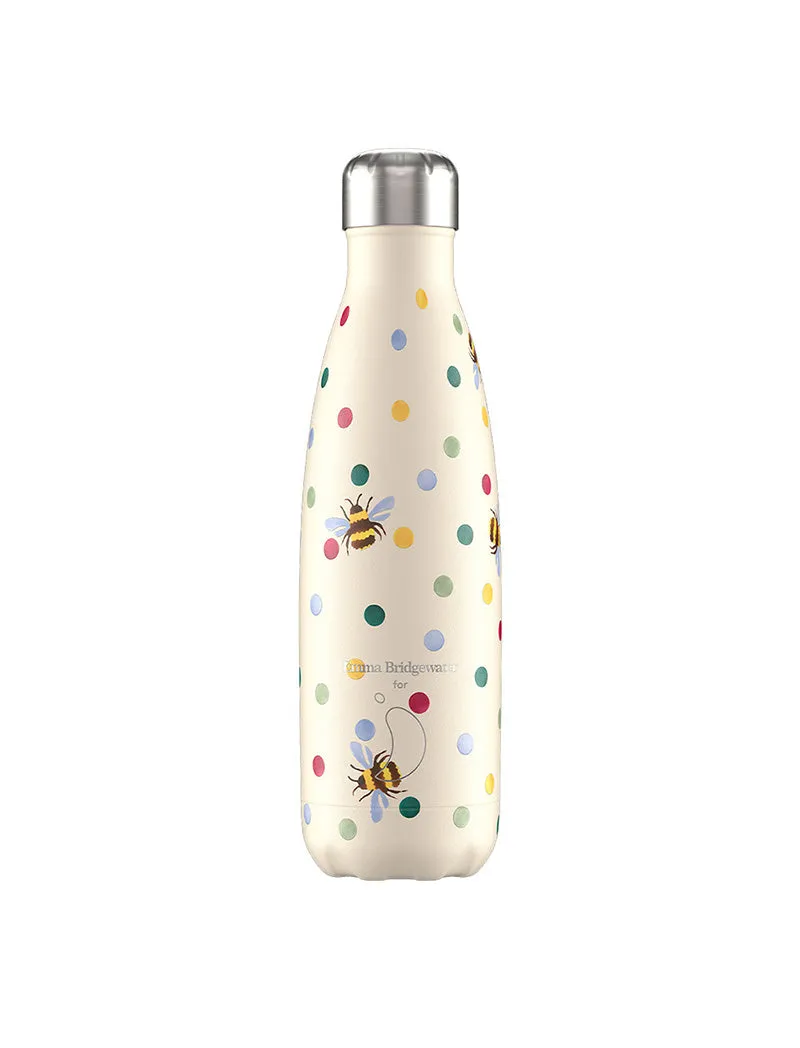 Chillys 500ml Water Bottle Emma Bridgewater Polka Dot and Bees