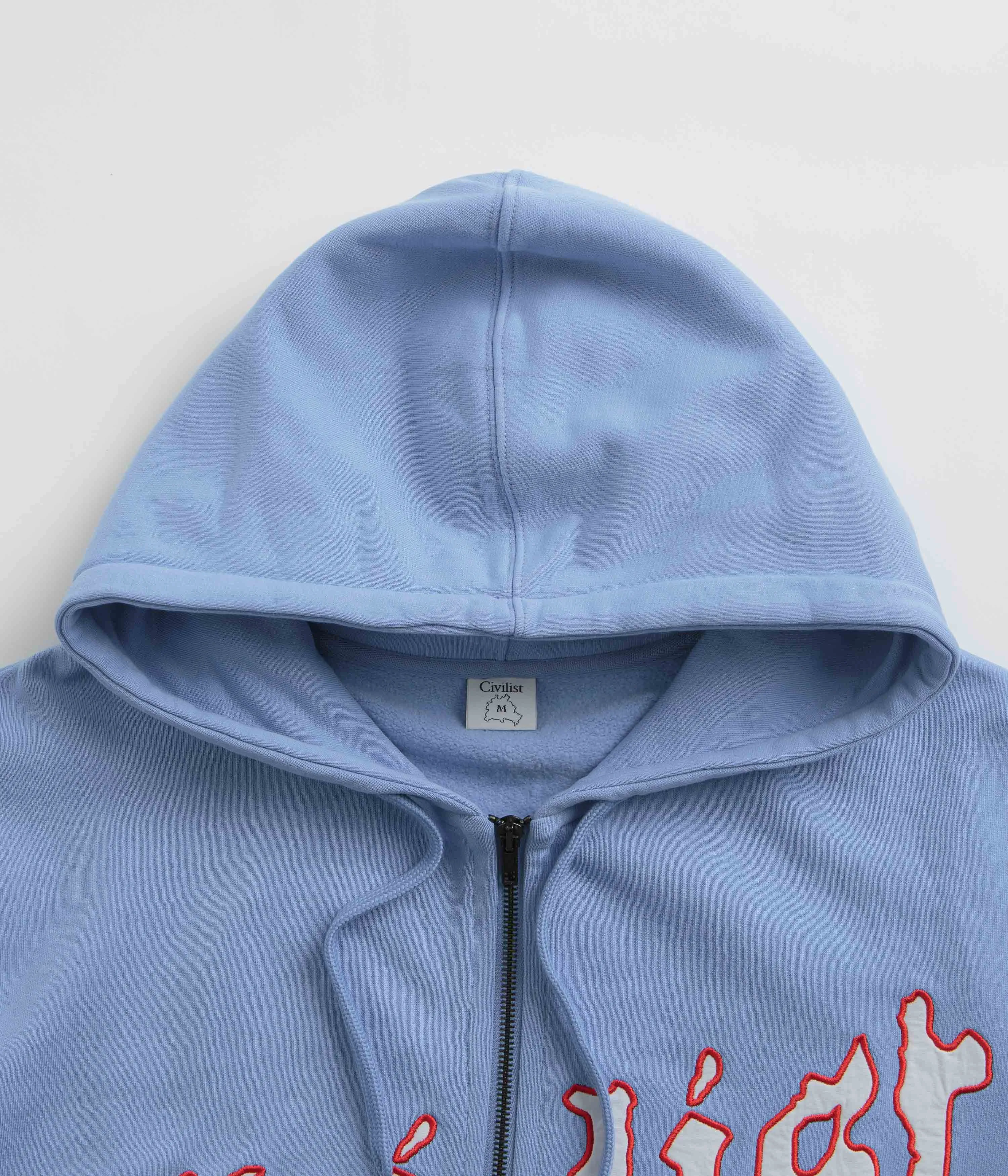 Civilist Exotique Zip Hoodie - Medium Blue