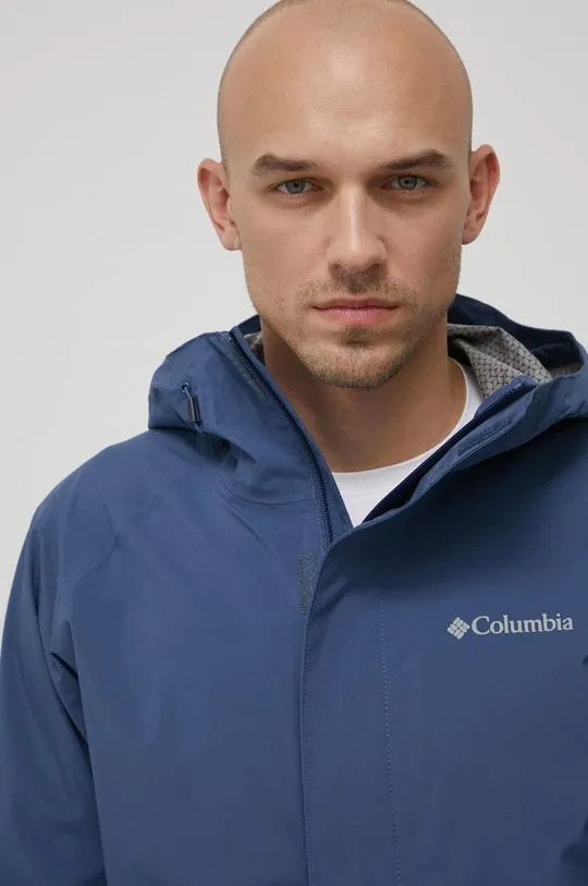 Columbia outdoor jacket Earth Explorer navy blue color