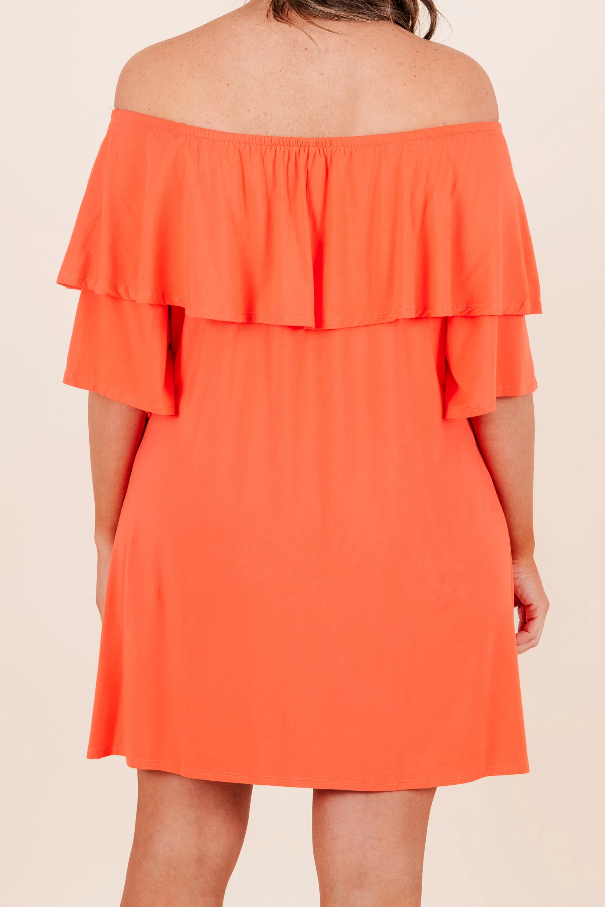 Dance With Me Dress, Hot Orange