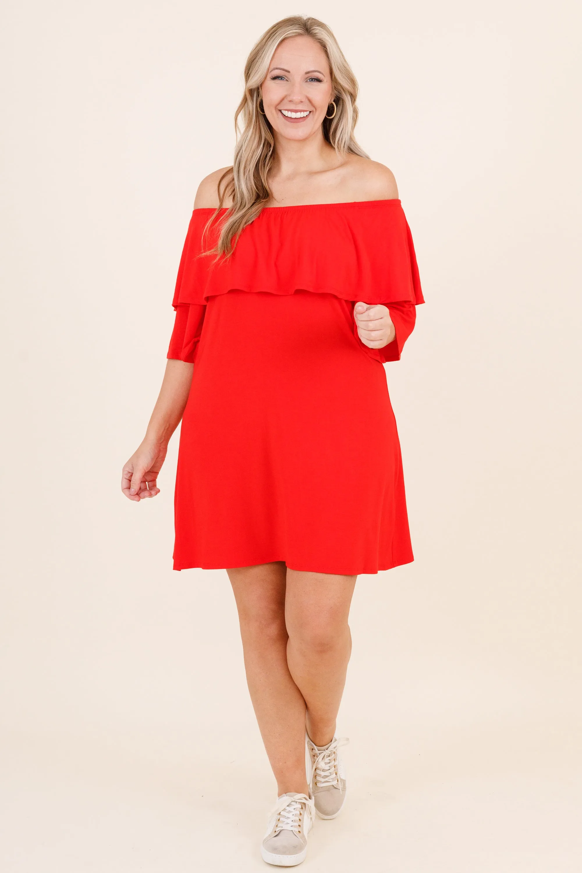 Dance With Me Dress, Red