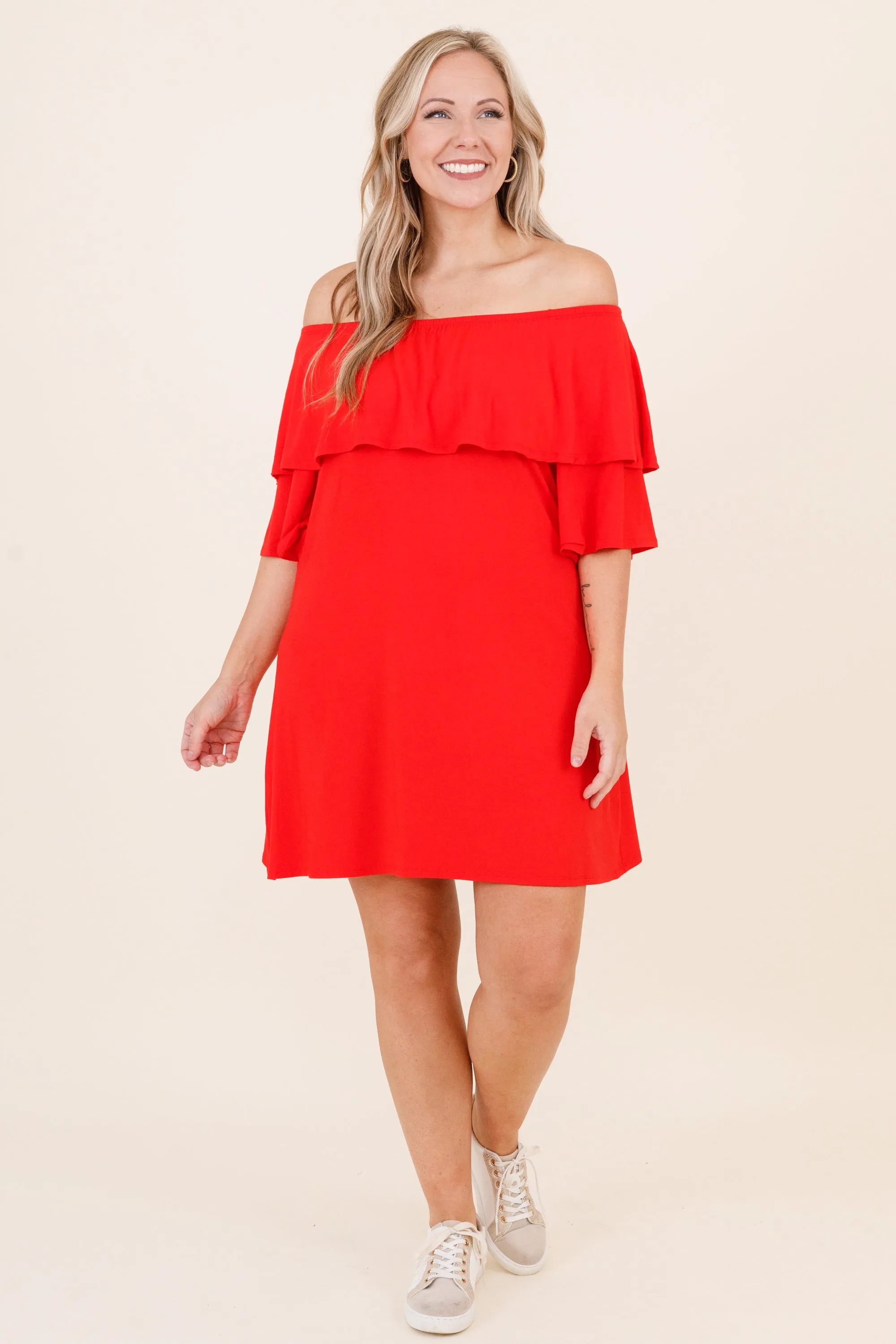 Dance With Me Dress, Red