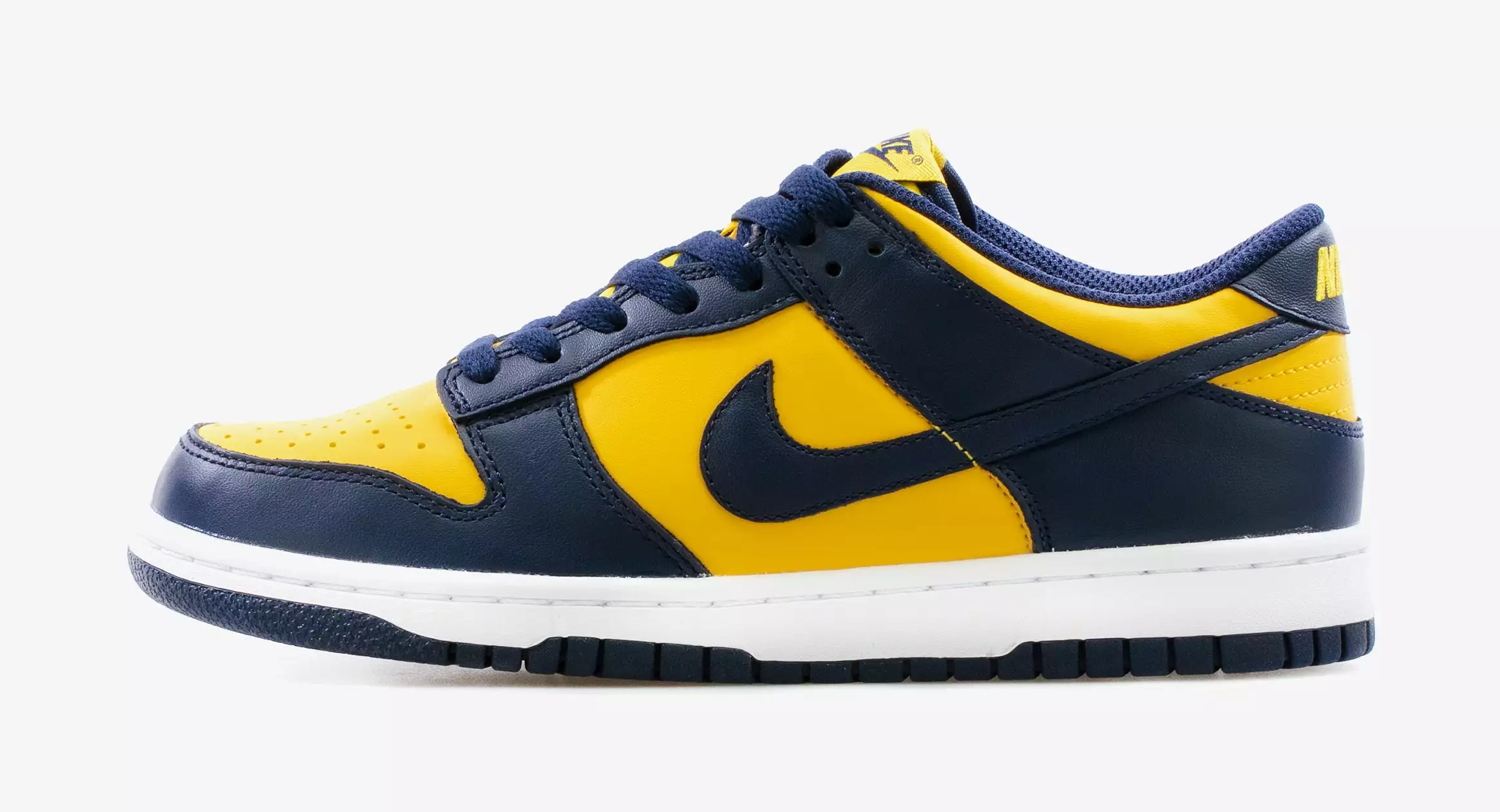 Dunk Low Michigan Grade School Lifestyle Shoe (Yellow/Navy)