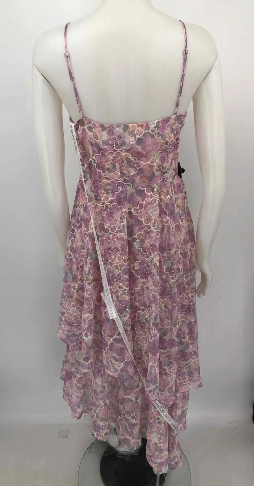 ELLIATT Pink Lilac Embroidered Halter Size MEDIUM (M) Dress