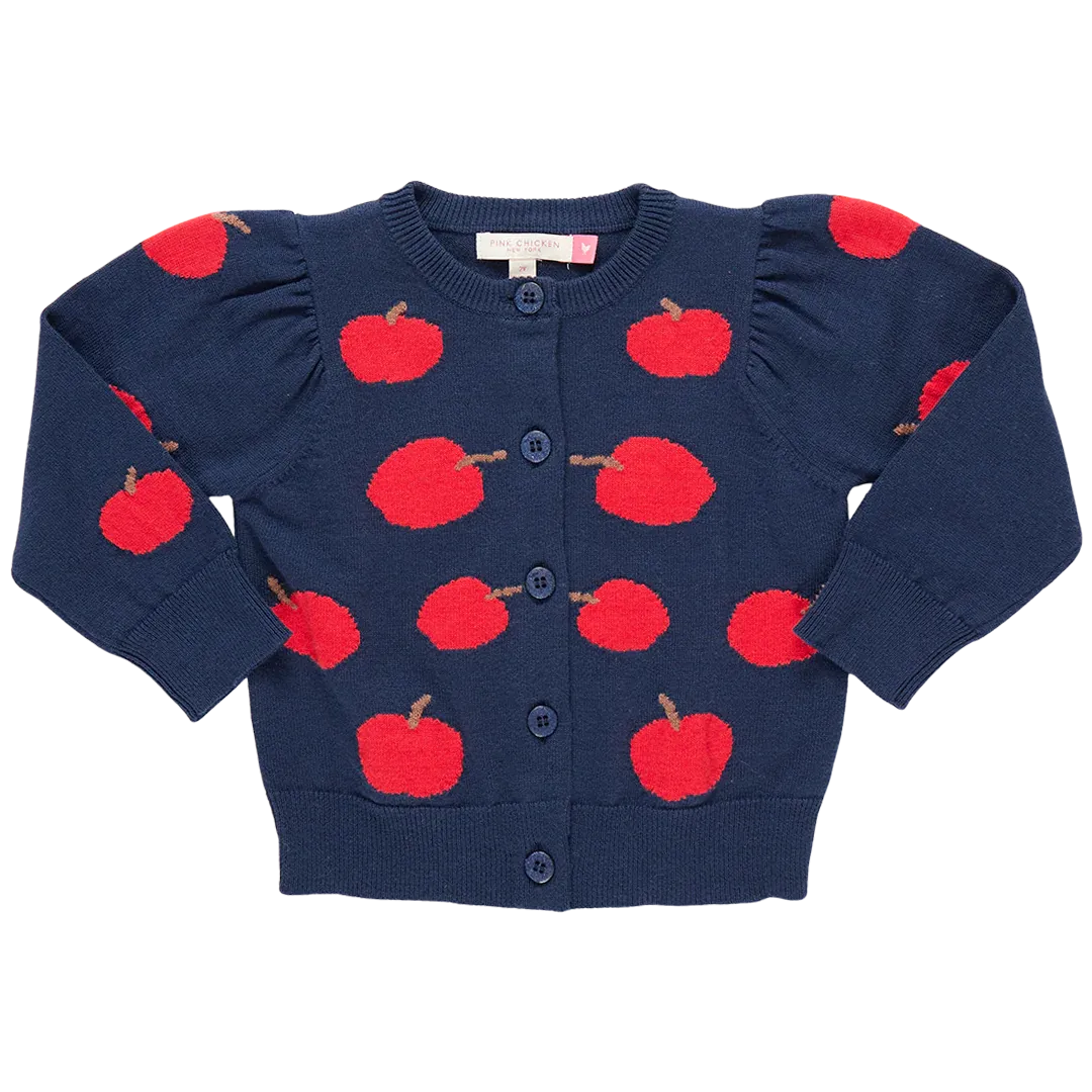 Girls Constance Sweater - Apples