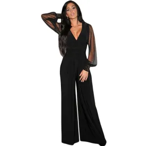 Heavy Metal Studded Cuff Jumpsuit