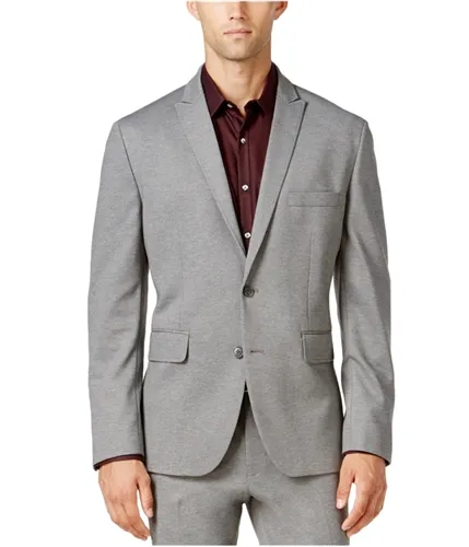 I-N-C Mens Heathered Two Button Blazer Jacket, TW1