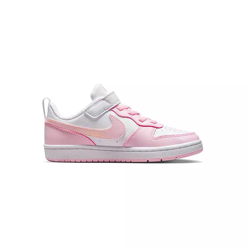 Kid's Preschool Court Borough Low Recraft White/Pink Foam