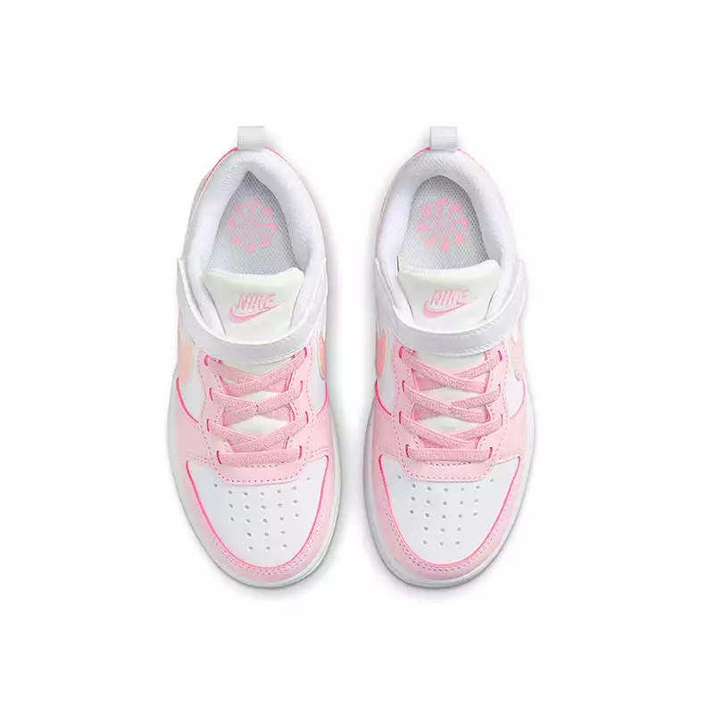 Kid's Preschool Court Borough Low Recraft White/Pink Foam