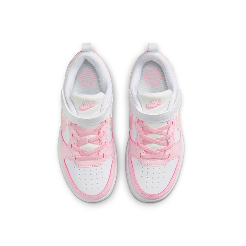 Kid's Preschool Court Borough Low Recraft White/Pink Foam