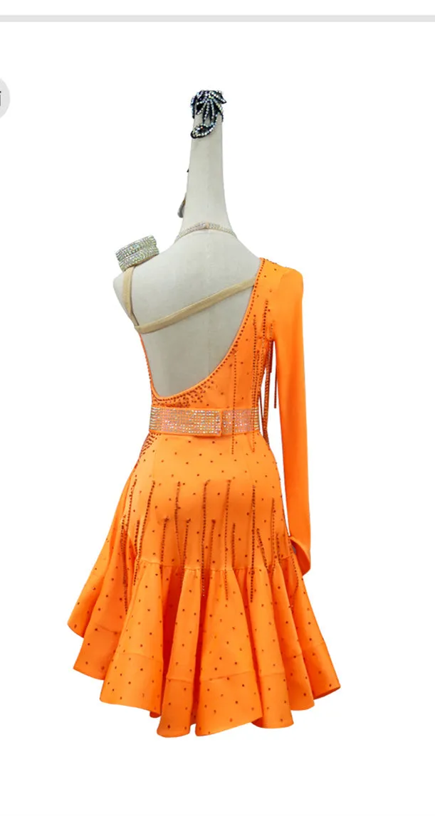 Latin Dance Dress | Custom - Made | QY40