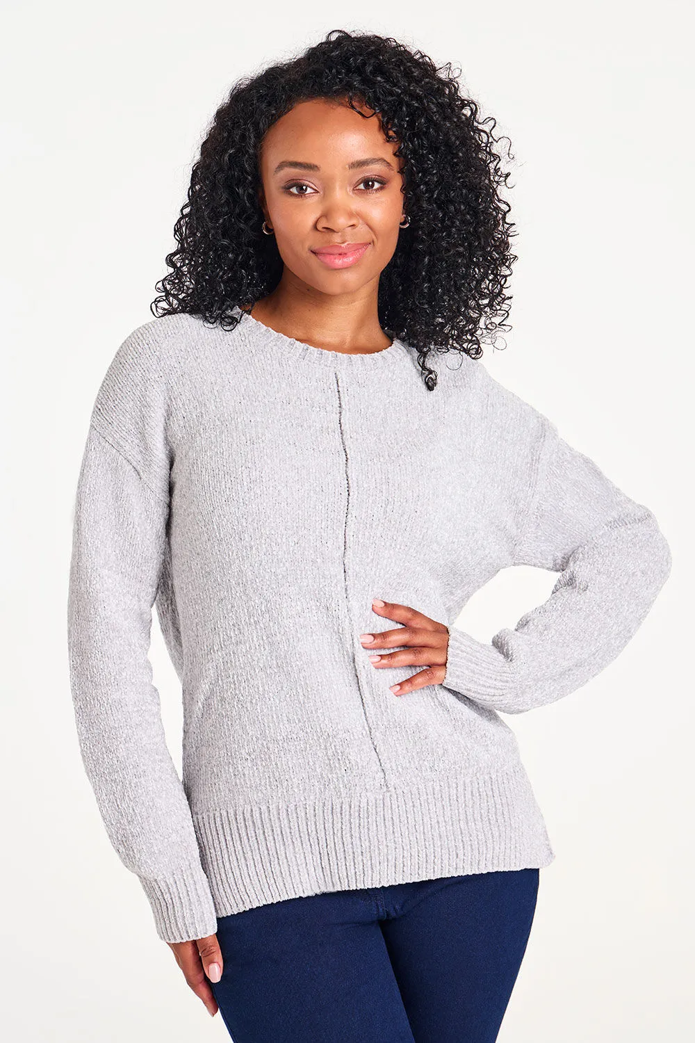 Long Sleeve Jumper with Lurex Detail