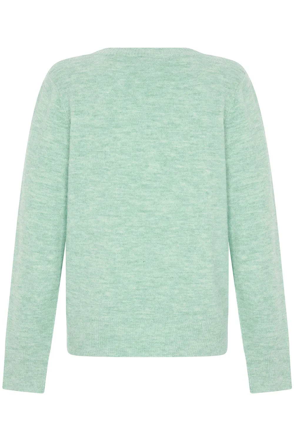 Long Sleeve Pointelle Jumper with Pearl Detail