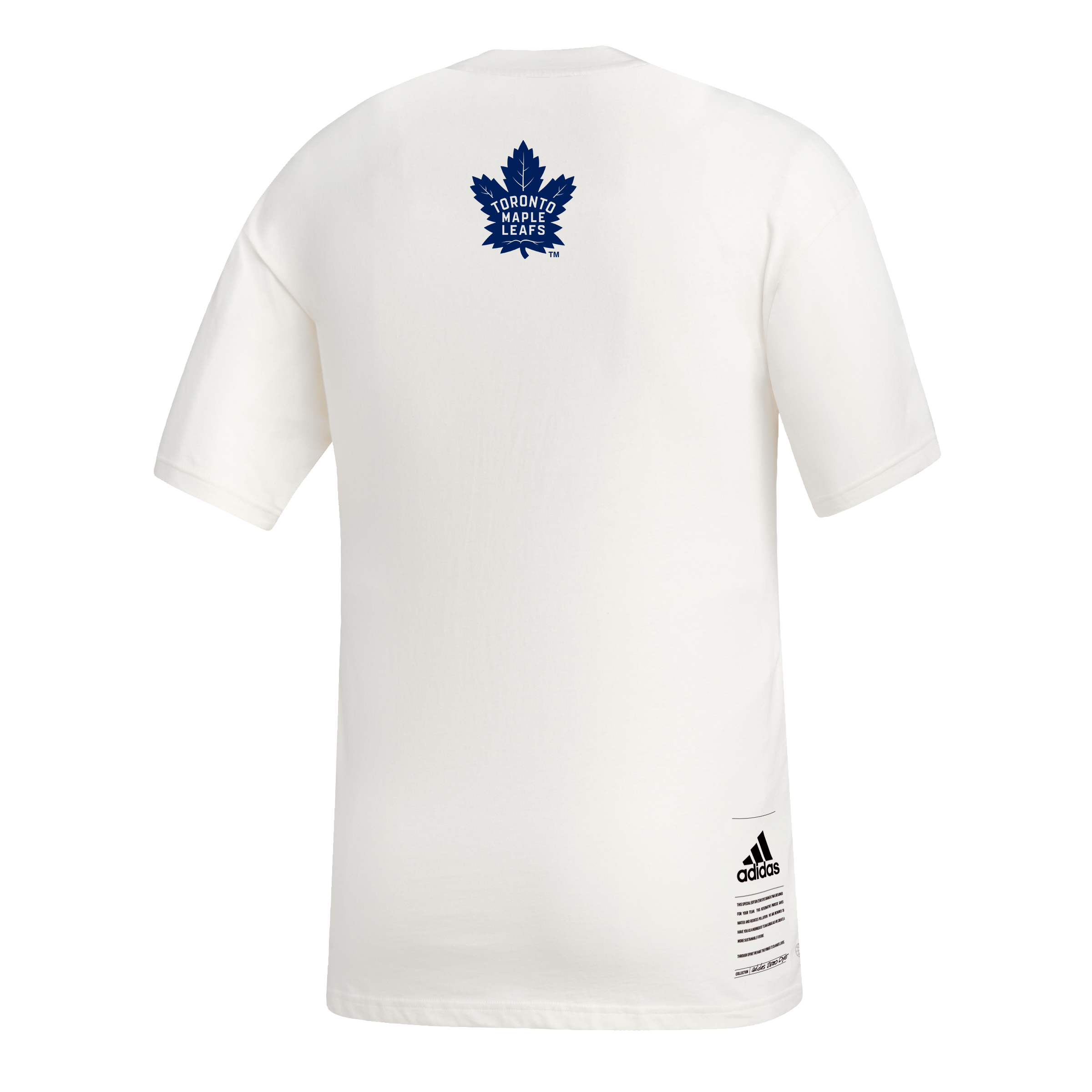 Maple Leafs Adidas Men's No Dye Crate Arch Wordmark Tee