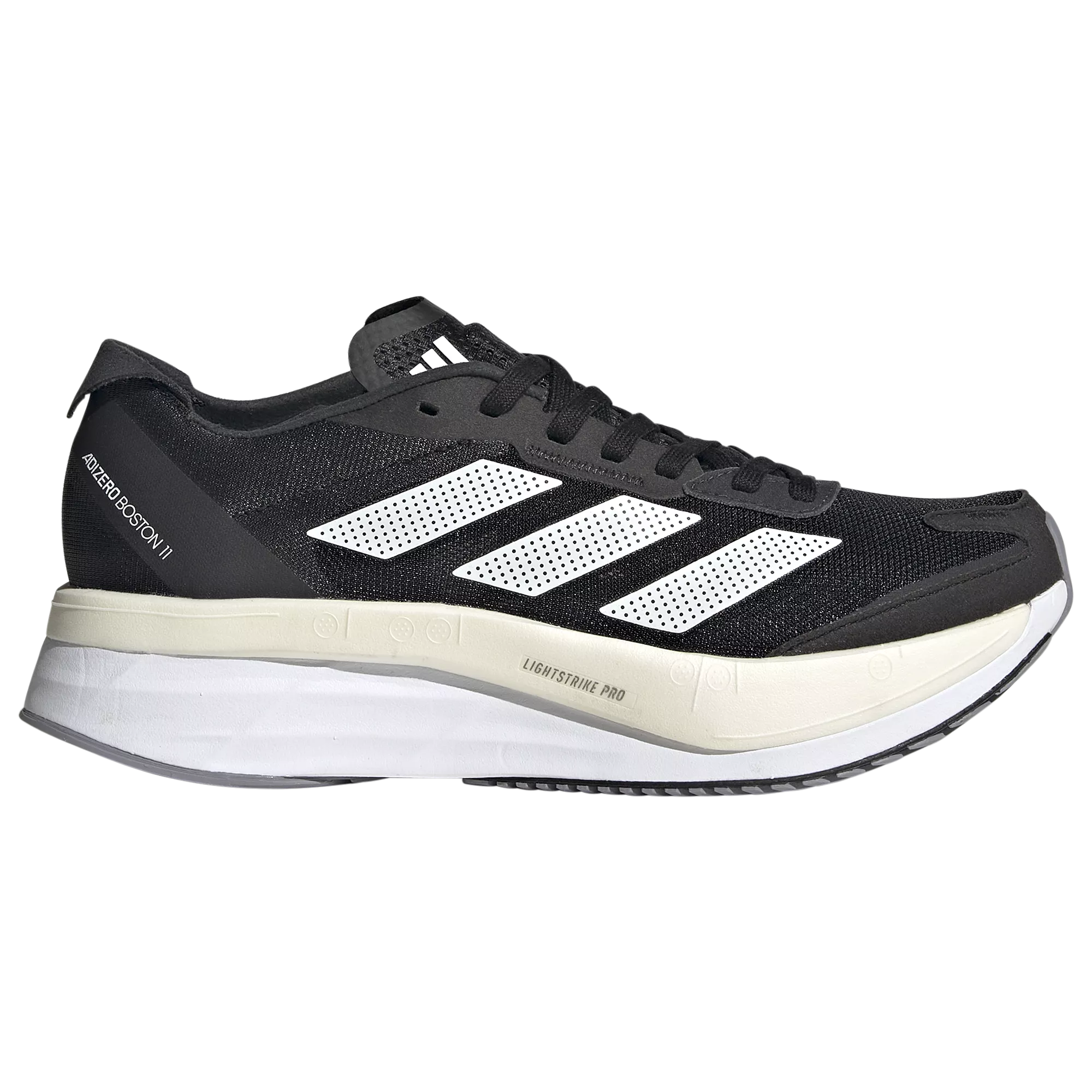 Men's Adidas Adizero Boston 10, Black/Ftwr White/Grey Five, 8.5 2E Wide