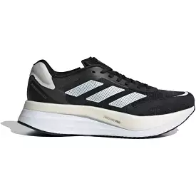 Men's Adidas Adizero Boston 10, Black/White/Gold, 12 D Medium