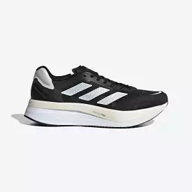 Men's Adidas Adizero Boston 10, Black/White/Gold, 9 D Medium