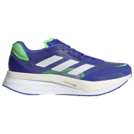 Men's Adidas Adizero Boston 10, Blue/White, 9 D Medium