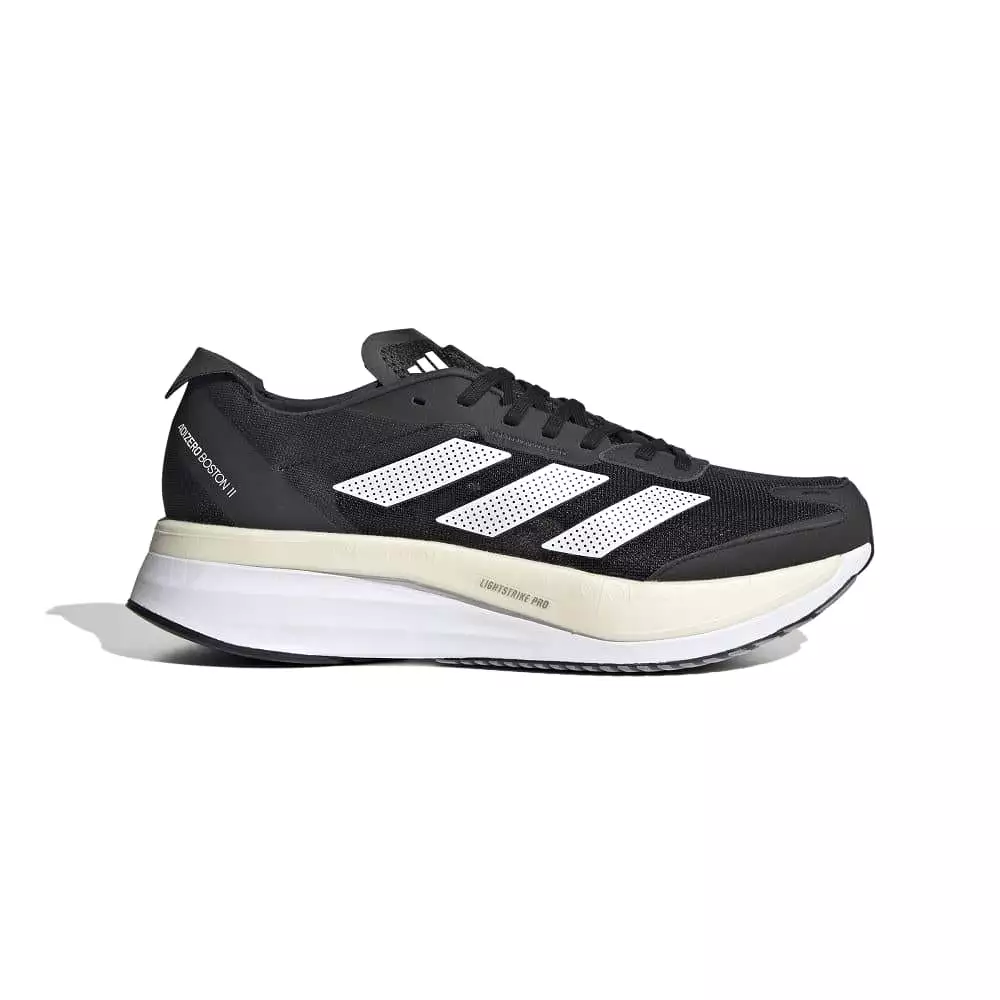 Men's Adidas Adizero Boston 11, Core Black/FTWR White/Carbon, 11 D Medium