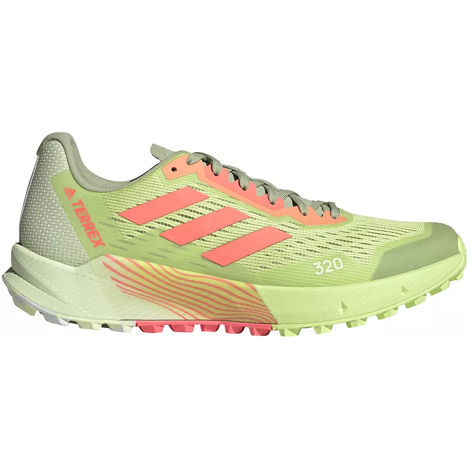 Men's Adidas Terrex Agravic Flow 2, Pulse Lime/Turbo/White, 10.5 D Medium